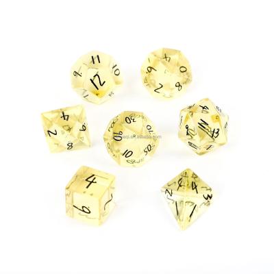 China Stone Custom Printed Citrine Crystal Dies Set 7pcs High Quality Metal Dies Custom Polyhedral Dies Set Z03 for sale