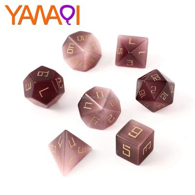 China Stone Support Customized D12 Astrology Dice Synthetic Dark Purple Dice And Magic Dice Set Z08 for sale