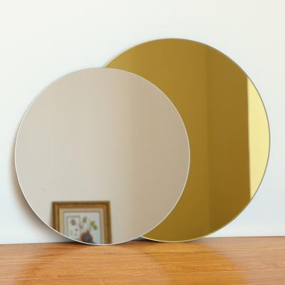 China Large 5mm Paint 4mm Round Wall Safe Traditional Fancy Bathroom Interior Decorative Frameless Mirror for sale