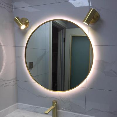 China Round Backlight Professional Bathroom Illuminated Electric Led Makeup Vanity Mirror With Lights for sale