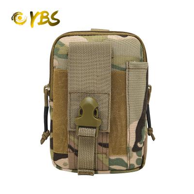 China Custom Logo Anti-theft Sports Travel Increasing Outdoor Tactical Military Camouflage Cell Phone Waist Bag for sale