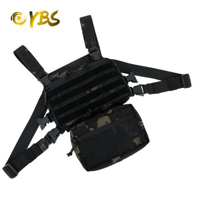 China High quality outdoor military tactical tactical bag anti-theft adjustable multifunctional shoulder vest chest bag men's and women's double tool for sale