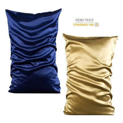 China Custom Made Blackberry 19mm Silk Pillowcase Pillowcase Natural Silk Pillowcase Set Anti-Static Silk Cover for sale