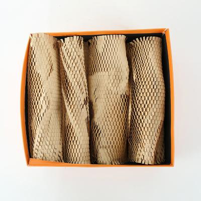 China Eco Friendly Biodegradable Honeycomb Kraft Paper Roll | Honeycomb Cushion Paper Envelope for sale