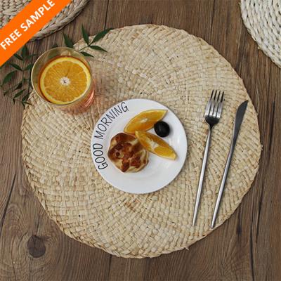 Κίνα Oilproof Corn Husk Dinner Place Mat Eco-friendly Handmade Woven Table Mat προς πώληση