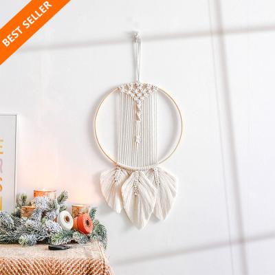 China Minimalist Boho Tassels Decor Nordic Indian Luxury Home Handmade Cotton Woven Macrame Wall Hanging Tapestry zu verkaufen