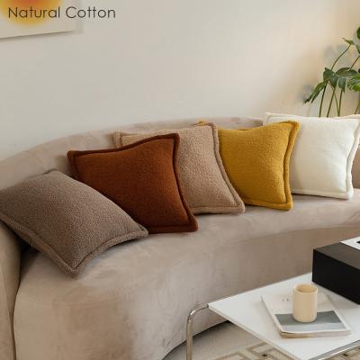 China Nordic Knitted Soft Anti-static Decorative Brown Polyester Pillow Case Cushion Covers For Sofa Seat Bed Car Home Hotel en venta