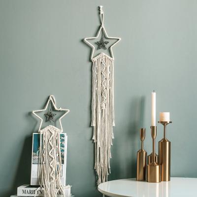 중국 Minimalist Nordic Indian Boho Wall Decor Cotton Woven Macrame Wall Hanging Home Christmas Wedding Decoration Tapestry 판매용