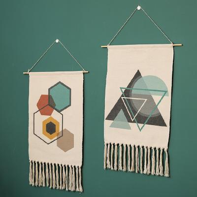 China Factory Price Minimalist Nordic Indian Luxury Home Handmade Cotton Woven Macrame Wall Hanging Tapestry Boho Christmas Wedding Decor Tassels à venda