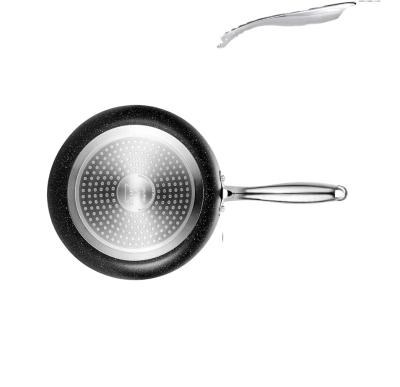 China Morden Deluxe Pressed Alu 9.5 Inch/24CM. super non-stick cooking fry pan with induction bottom for sale