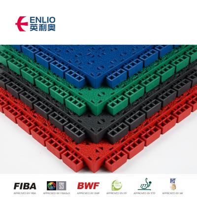 China Sports Court SES Battle For All Outdoor Sports Court Outdoor Basketball Court Tiles for sale