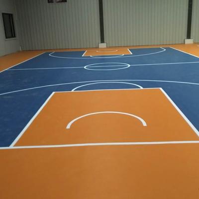 China Professional Indoor Basketball Court Basketball Sports Flooring 5mm/7mm Thickness Vinyl Rolls for sale