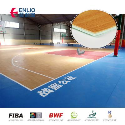 China Indoor Basketball Court Basketball Sports Flooring 7mm Thickness PVC Sports Flooring for sale