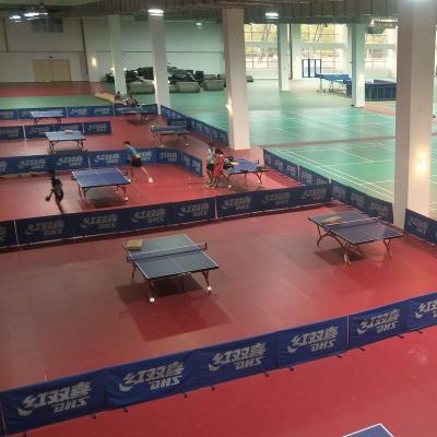 China Indoor Table tenns table tennis court flooring roll /mat ENLIO red color for sale