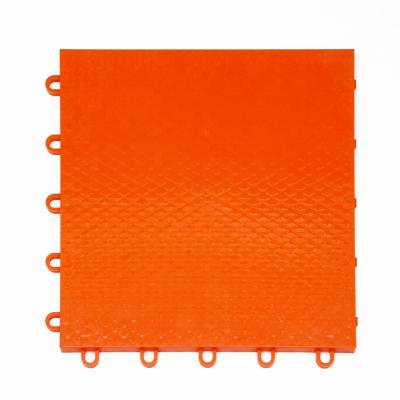 China Enlio Polypropylene PP Interlocking Indoor Plastic Soccer Court Flooring 25*25*1.22CM for sale