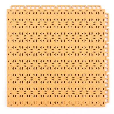 China Outdoor Plastic Interlocking Tiles Sports Yard Playground Flooring For Kindergarten 30*30*1.2CM for sale