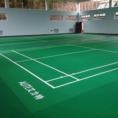 China Badminton Event Using Badminton Court PVC Sports Flooring With Court Line for sale