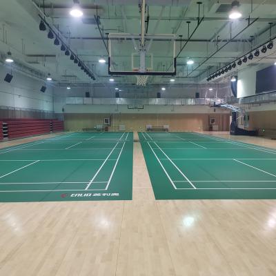 China Factory Directly High Quality Sports Badminton Flooring Green For Badminton Court for sale