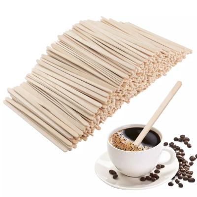 China Sustainable Disposable Coffee Stirrer Wooden Stick For Coffee Household Travel for sale