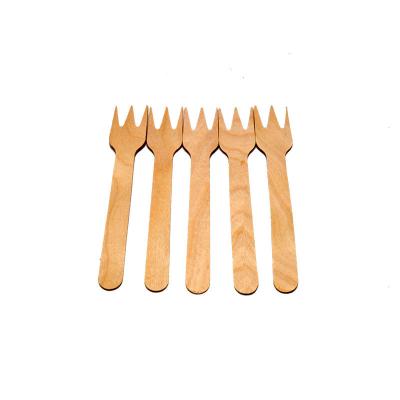 China High Quality Disposable Fork Wooden Spoon Knife Eco Friendly Wooden Cutlery for sale