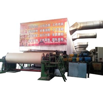 China Building Material Shops Professional Type Capacity 100 TPD Cardboard Paper Maker Wholesale 3200mm Machine for sale