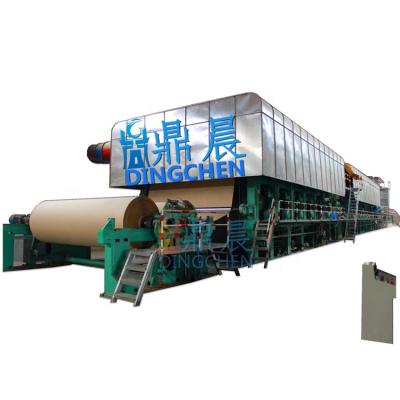 China Chinese wholesale 2640mm AOCC, scrap paperboard, wood pulp gypsum paper mill maker machine for sale