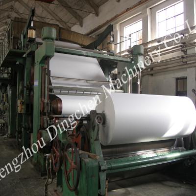 China Factory 2400mm Wood Pulp Board Writing And Printing Paper Machine Manufacturers for sale