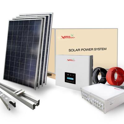 China Off Grid Multifit Solar Power System Best Brand Solar PV Systems 10kw Solar System With Battery for sale