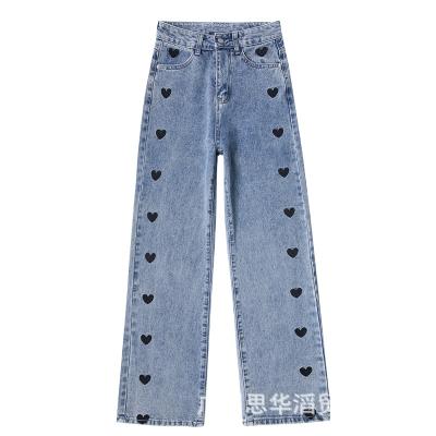 China QUICK-DRY the wide leg of the spring-summer women's women's jeans pants foreign trade jeans wholesale female stall wide leg jeans for sale