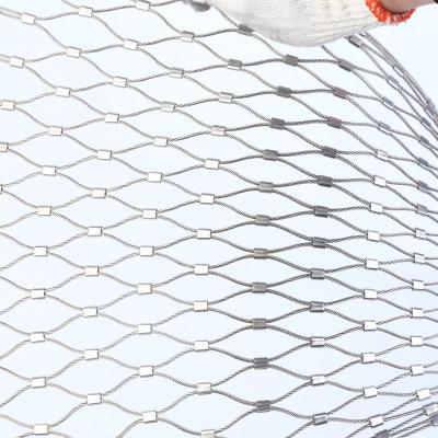 China Corrosion Resistance Haiboer 304 Stainless Steel Wire Rope Mesh SS Wire Mesh for sale