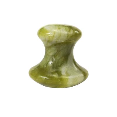 China Face Wholesale 100% Natural stone Mushroom Shaped Gua Sha Massage Tools crystal Jade Face Gua Sha Stone Supplier for Anti Aging for sale