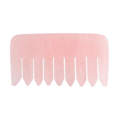 China Head 2022 New Design custom Logo Xiuyan Jade Green Natural Healing Hair Comb Massage gua sha Tools for sale