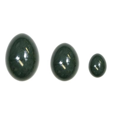 China China Wholesale GIA Certified Vaginal Nephrite Jade Yoni Eggs Gemstone Kegel eggs For Women Vaginal Training for sale