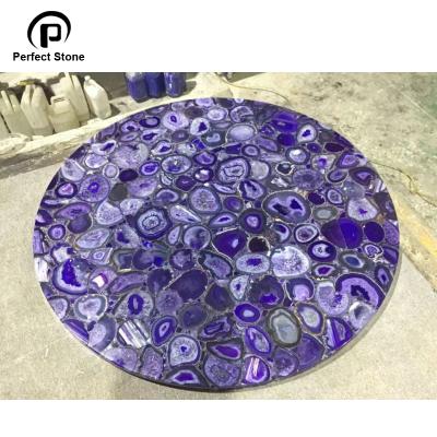 China Modern Nutural Agate Stone For Marble Table Top for sale