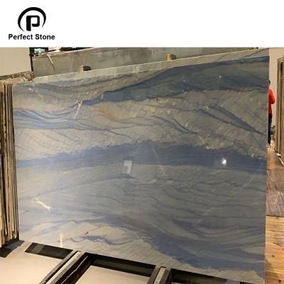 China Zaul modern blue granite luxury stone slab for decoration for sale