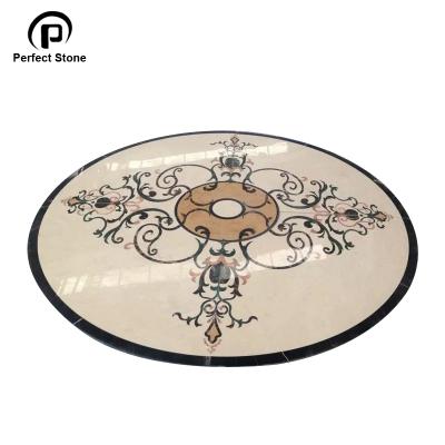 China Natural Marble Water Jet Medallion Marble Pattern Floor Design Manufacture/Exporter For Home Decoration Water Cut Floor Medallion for sale