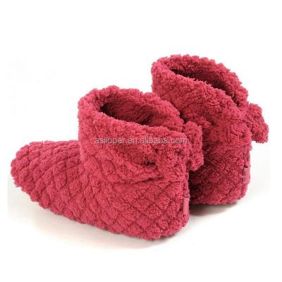 China Warm Snow Boot Red Blue Home Knit Top Boots for sale