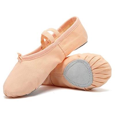 China Indoor Ballet Slippers Canvas Dance Shoes for Girls Gymnastics Yoga Flats (Toddler/Little/Big Kid/Women) for sale