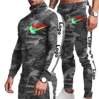 China Anti-UV custom tracksuits for mens branded wear tracksuits velor sportswear slim fit jogging training suit men's unisex sweatsuit sets for sale