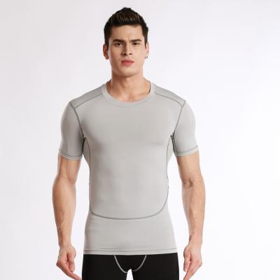 China Antibacterial gym sweating Quick-drying fabric sports t-shirt multiple color custom logo t-shirt for men for sale