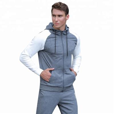 China Wholesale Thin Fleece Sweatsuit 95% Polyester 5% Men Anti-UV Sporty Elastic Tracksuit for sale