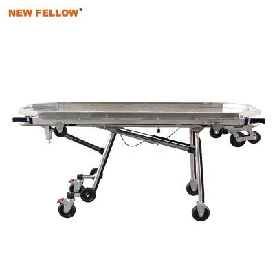 China NF-A9-1 European Style High Quality Stainless Steel Mortuary Stretcher for sale