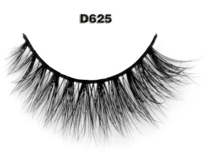 China Long Natural Siberian 5D Mink Eyelash Strips for sale