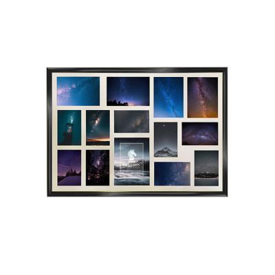 China Wamshin Black Metal Frame 0.75mm/1.0mm PS Panel 2.5mm MDF Board 70*100cm Metal Picture Collage Aluminum Frame for sale