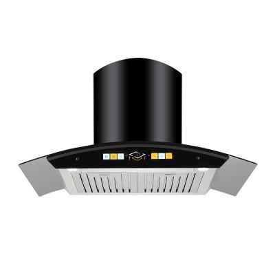 China 900mm Curved Glass Cooker Hood Range Motion Sensing OEM for sale