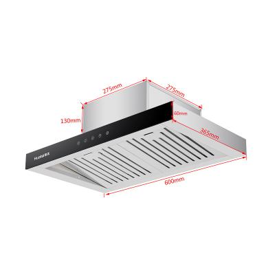 China Vented T Shape Chimney Hood Under Cabinet Range Hood For Restaurant for sale