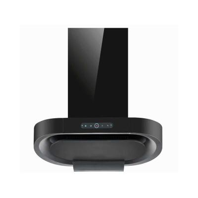China Modern Glass Stainless Steel T Shape Chimney Hood Electric 183W Low Noise for sale