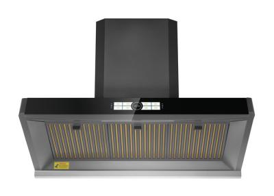 China Electric Commercial Range Hood 0.8mm Touch Panel Wall Mount / Island 2400CBM Quiet Operation CY125-B for sale