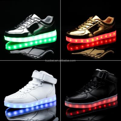 China 2016 high quality unisex rubber led shoes LED light shoes for sale