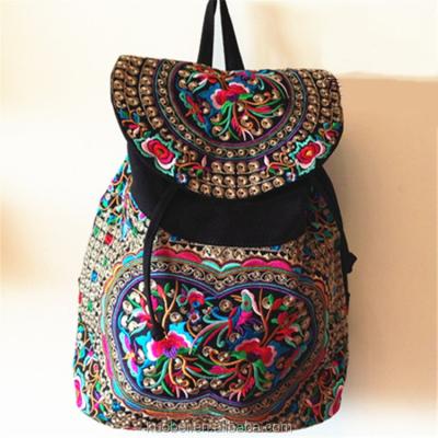 China 2016 National Embroidery Wind Women Fashion Backpack Bag Designer for sale